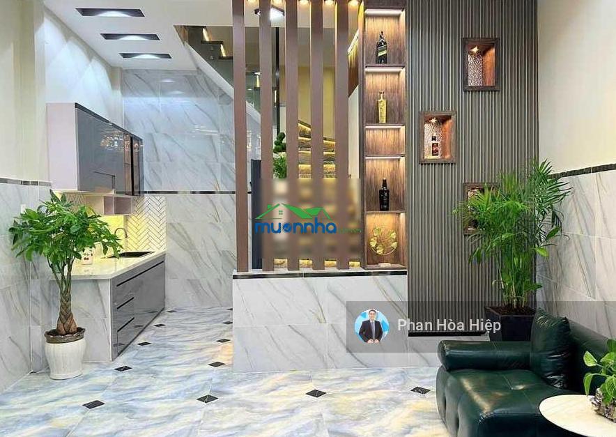 Nhà mới ở liền hậu giang 48m2 3 tầng btct 4pn hàng xóm thân thiện