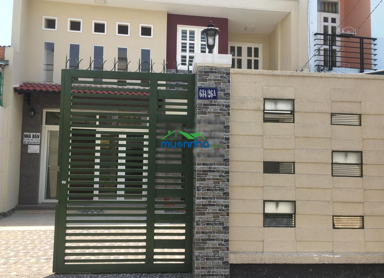 Cần bán nhà lớn căn đôi hẻm 634/26a tỉnh lộ 10, dt: 8,1mx36m dtcn: 257m2 dtsd 367m2, 1 lầu đúc - 4