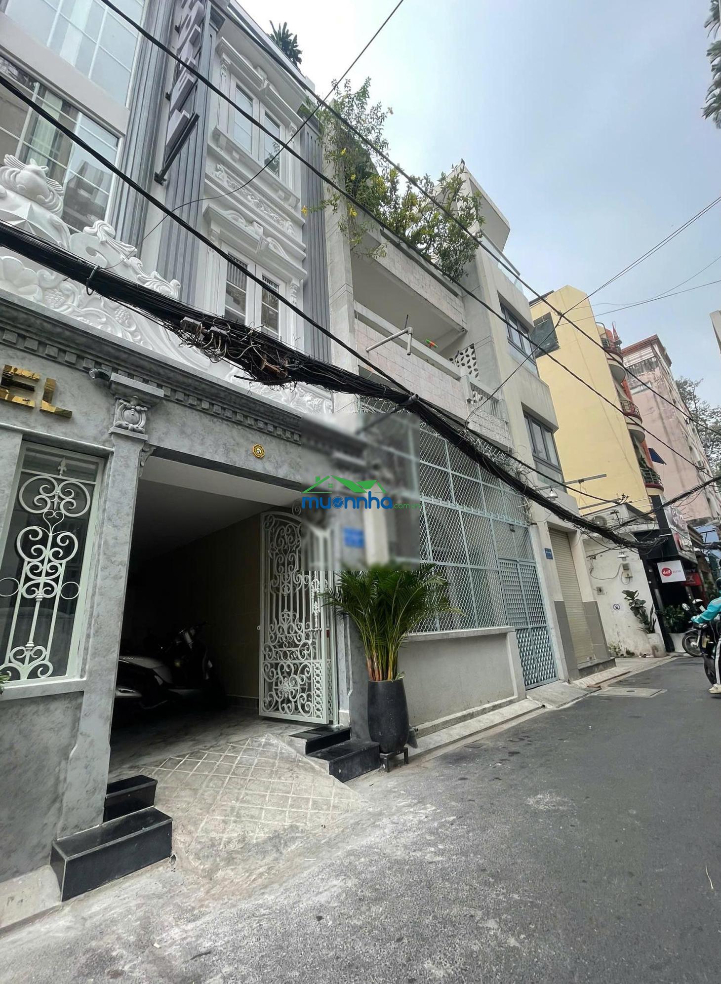 Nhà hẻm 8m lê thị riêng 7.7x18m, nhà 4 lầu thang máy hđ thuê 110tr/th, giá 35 tỷ tl