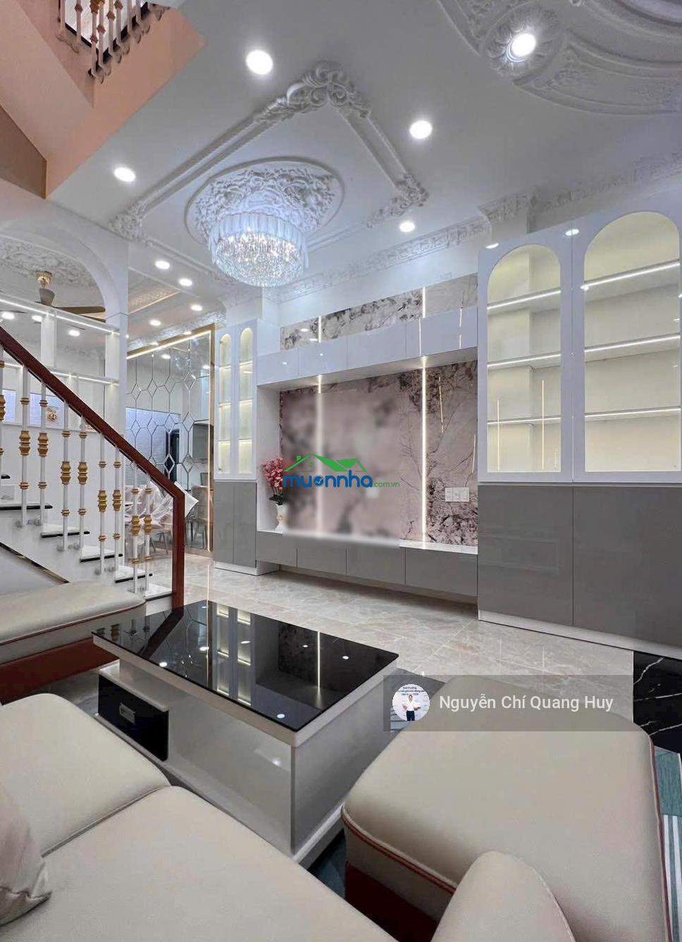 Nhà phố xây dựng mới phong cách châu âu - đường thông 8m kdc huỳnh tấn phát - 4,2x16m giá 8,6 tỷ - 4
