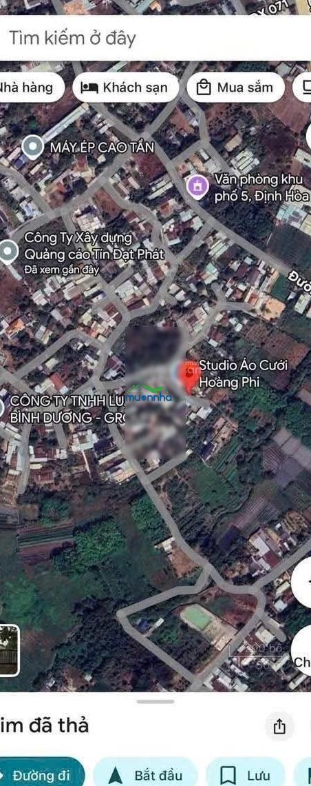 Đất giá rẻ gần trường cấp 2 định hòa. nay là phường chánh hiệp, tp hồ chí minh