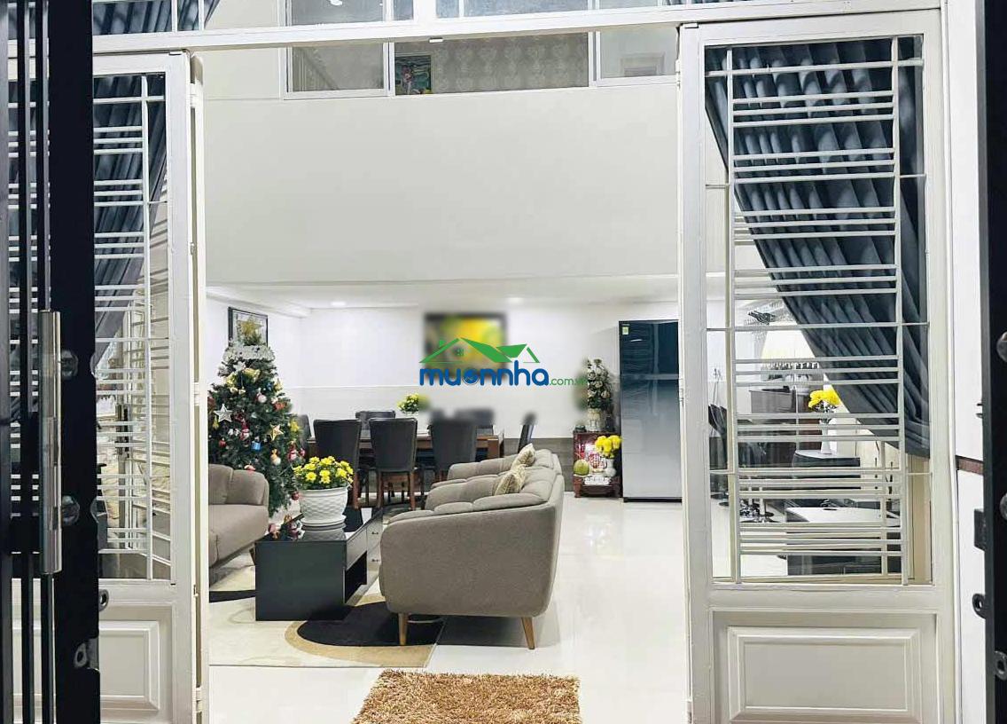 Nhà hẻm 1 xẹt 60m2, căn góc 2 mặt hẻm, nội thất đầy đủ, gần cầu bà tàng phường bình đông - 2