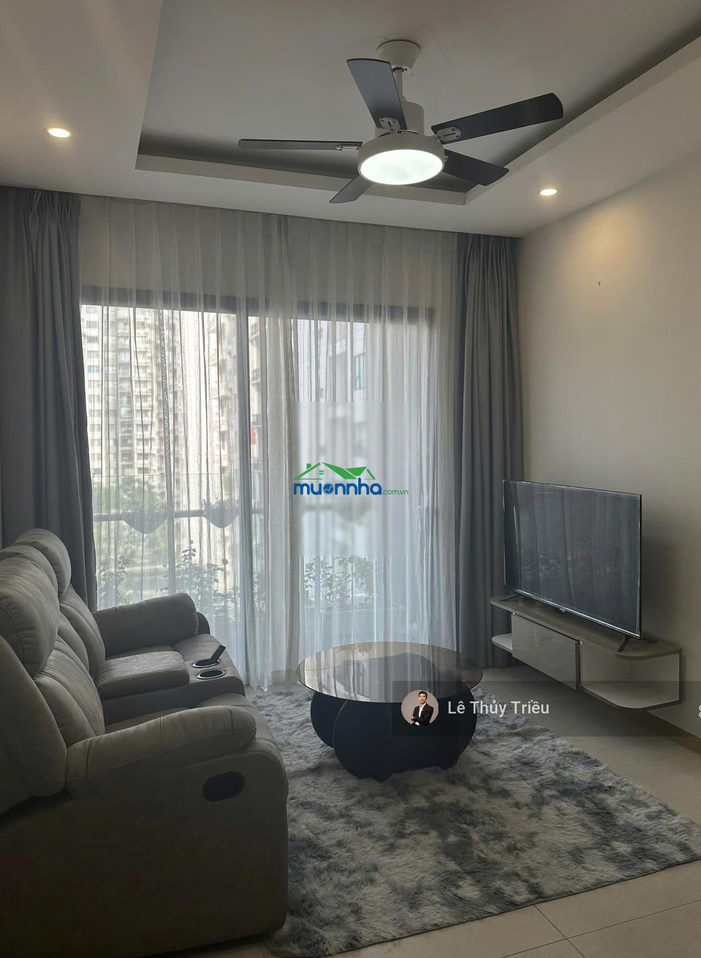 Cho thuê new city thủ thiêm 2 phòng ngủ-full nội thất-ban công nội khu cây xanh giá 17,5tr