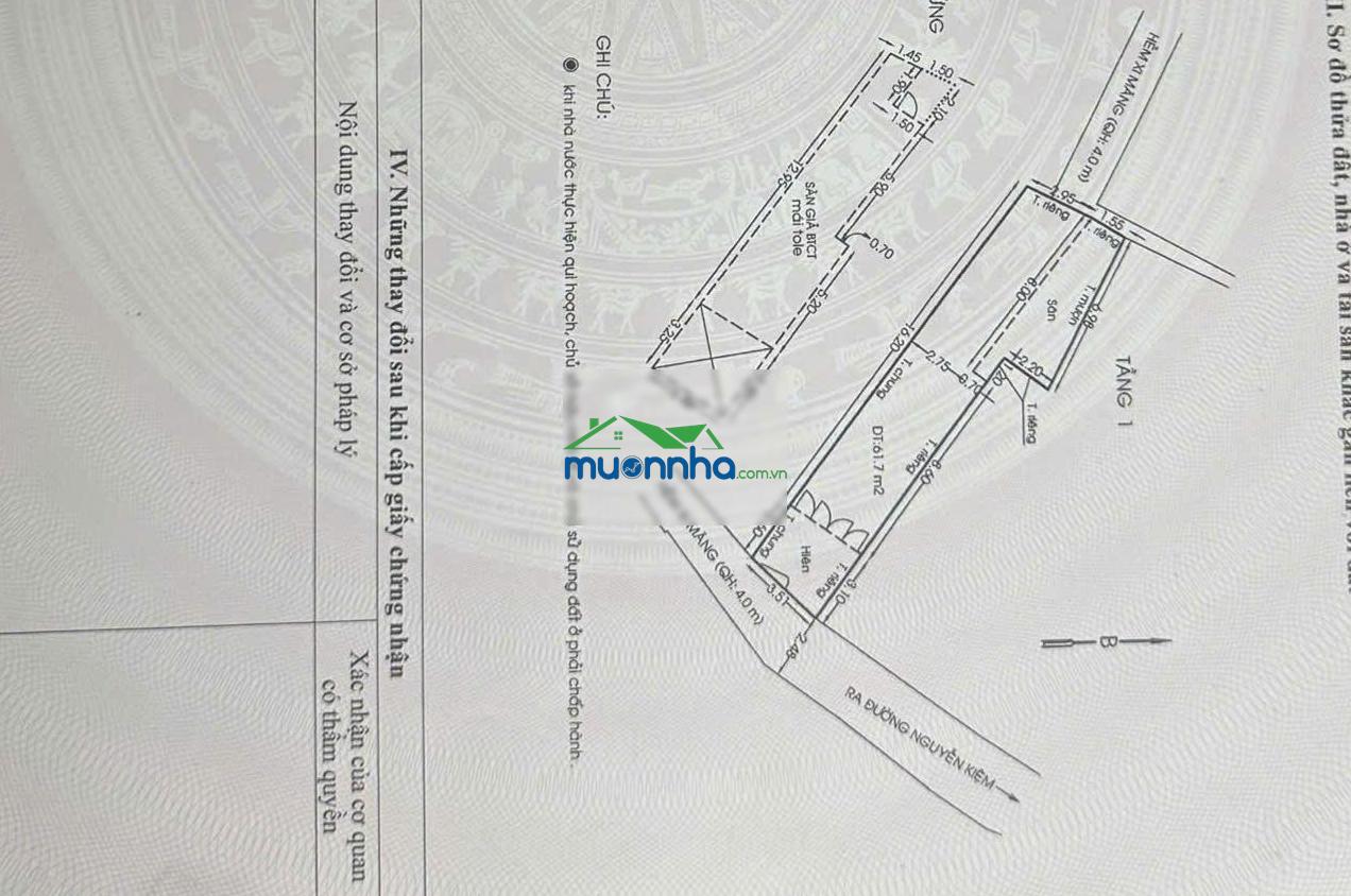 Bán nhà 694/ nguyễn kiệm, phường 4, quận phú nhuận - 75,8m2 - 1 lầu - 3