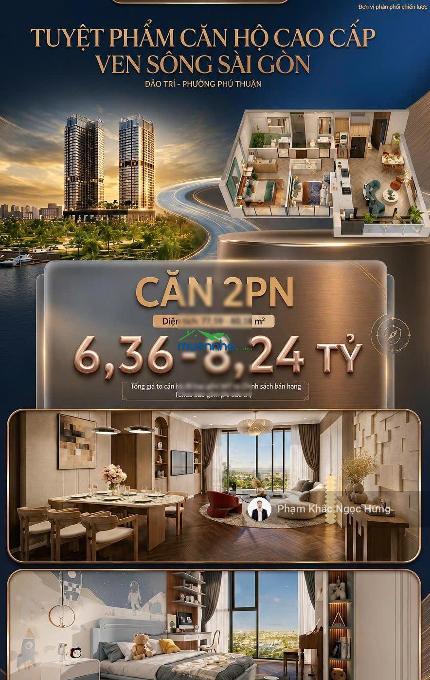 Chỉ từ 4,35 tỷ sở hữu căn hộ cao cấp ven sông sài gòn vlasta premier phú thuận - 0985 519 ***