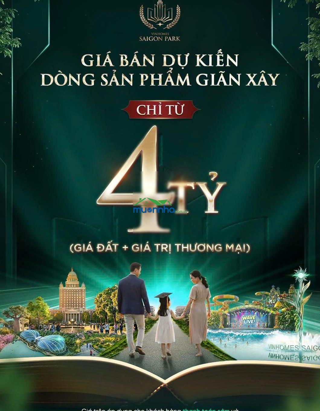 Bán nhà mặt phố vinhomes saigon park giá chỉ từ 4 tỷ vnđ