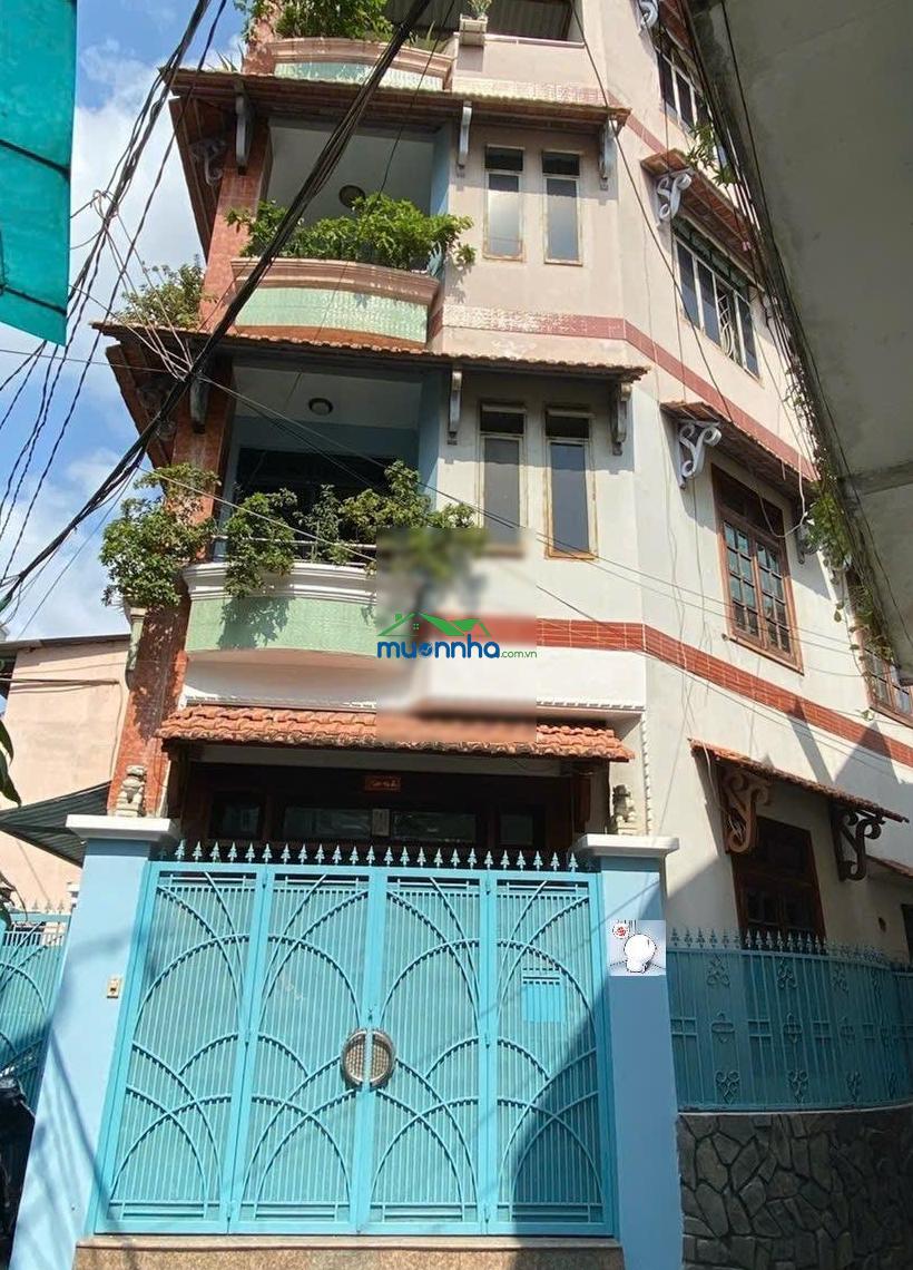 Nhà 4 tầng btct - 52m2 - ngang 6m - hẻm thông, lô góc - 50m ra mặt tiền - 7,5 tỷ - 3