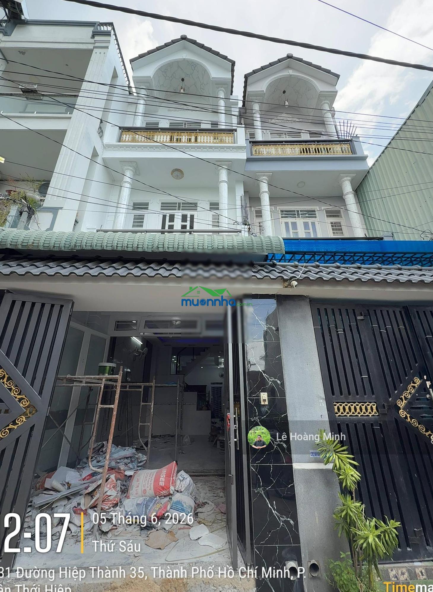 Nhà phố 70m2 đúc 2 lầu hẻm 4.5m đường hiệp thành 35. gần st metro - 2
