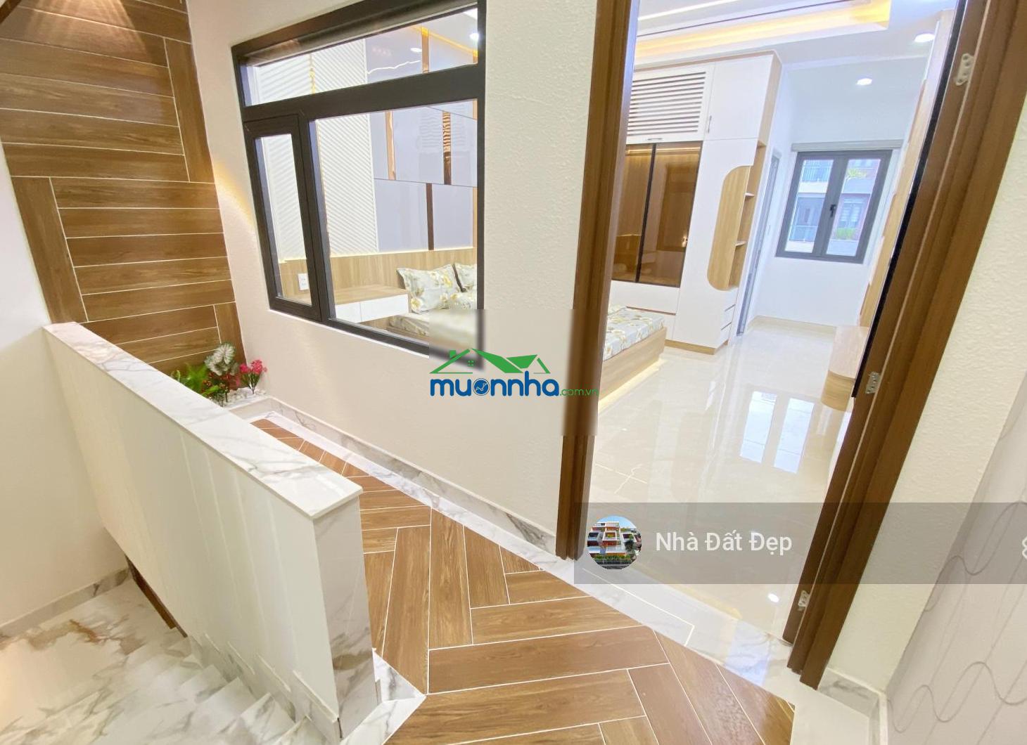 Nhà mới có thang máy 5 tấm đường nhựa đẹp 8m có vỉa hè full nội thất 4x18m đường tây lân
