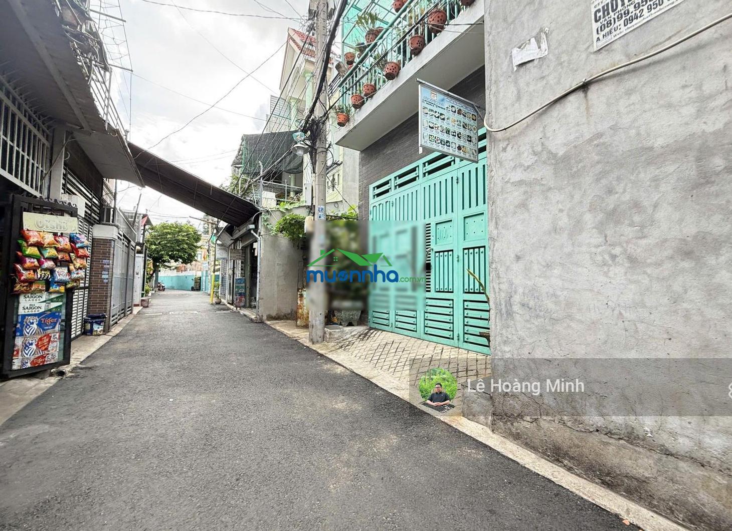 Nhà shr 14m x 20m. 270m2 1/ hẻm nhựa 6m thông lê văn khương. ngay bia tiger - 4