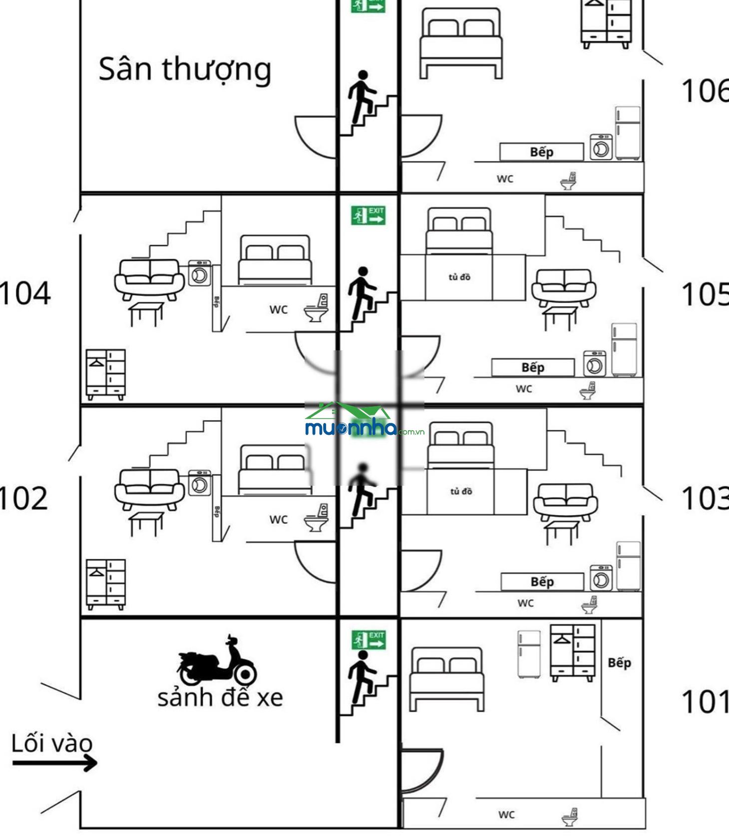 Căn hộ dịch vụ đường đoàn thị điểm, phú nhuận, xe hơi né nhau - 2