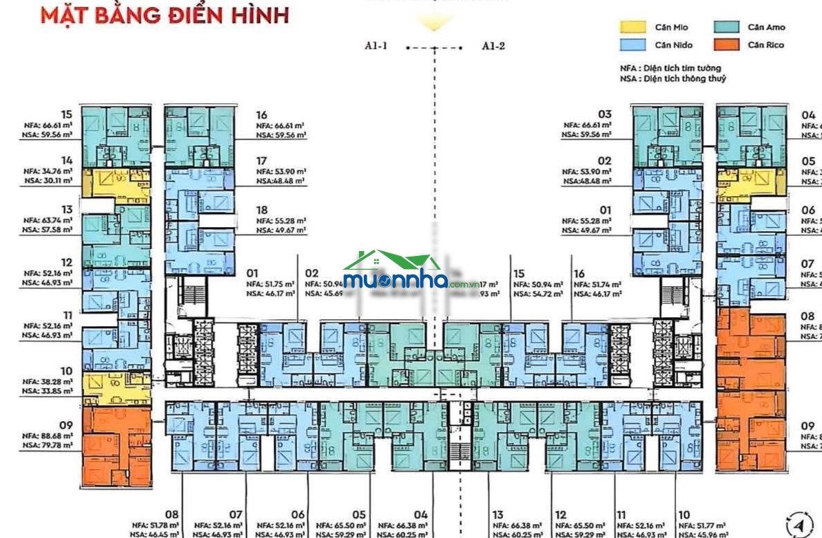 Hot nhất hiện nay - căn monrei 3pn - giá chỉ 3.95 tỷ - 88m² - thanh toán chỉ 430 sở hữu ngay