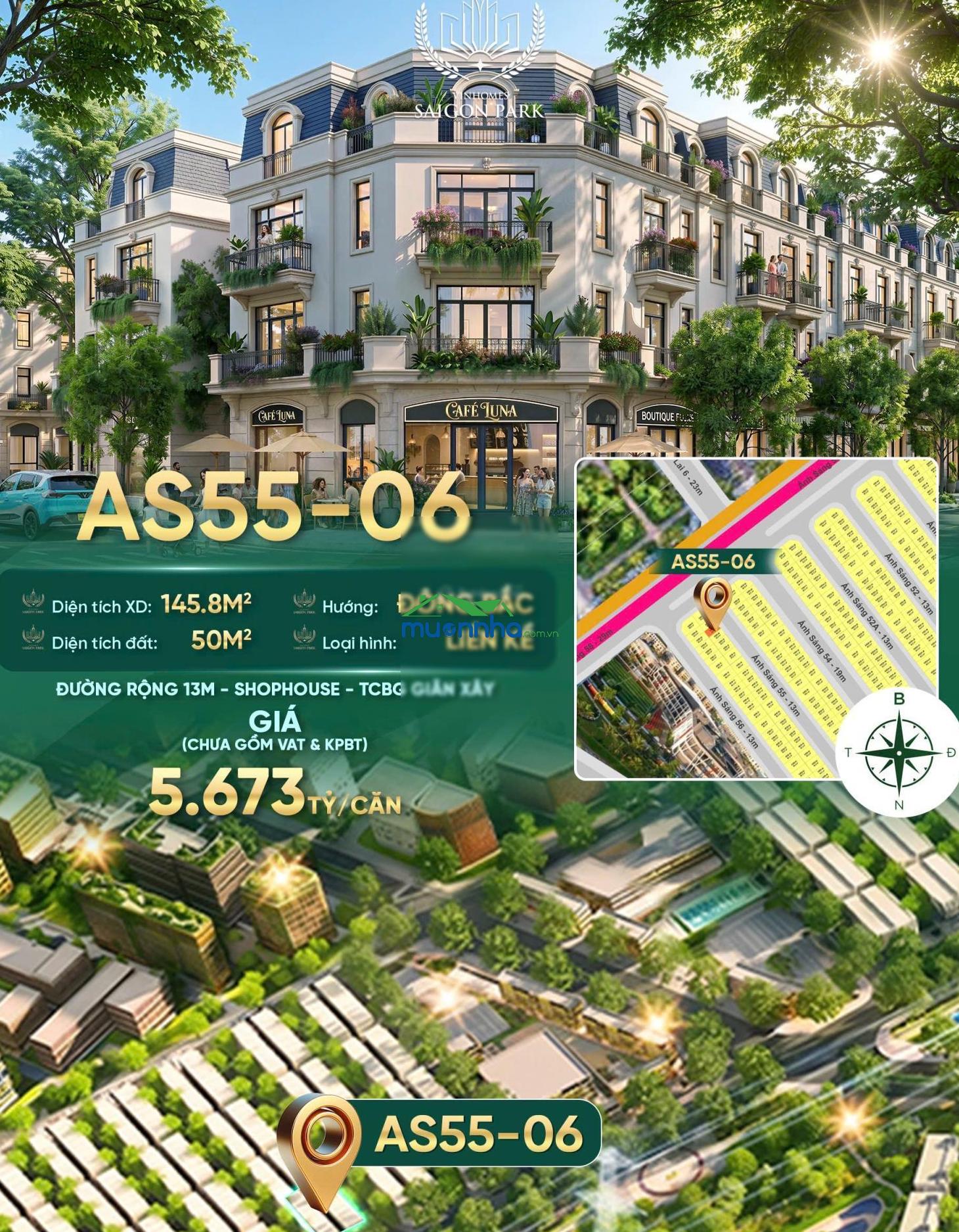 Bán bt 4pn, 4wc tại vinhomes saigon park, 5,554 tỷ, 50m2, nóng hổi! view đẹp giá mềm lãi suất 0% - 3