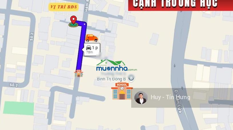 Bán nhà hẻm 827 tỉnh lộ 10, dt 4 x 17m, 2 tấm, 5.8 tỷ. cạnh trường học, gần aeon mall