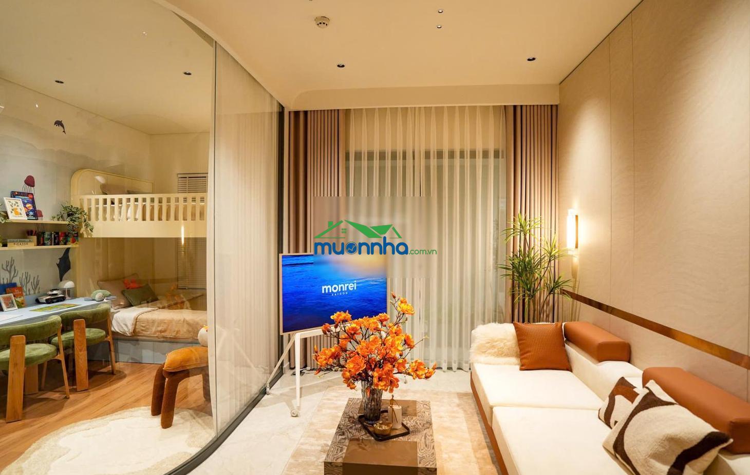 Căn hộ 2pn monrei saigon thiết kế tối ưu, giá 1,98 tỷ, thanh toán linh hoạt lãi suất 0%