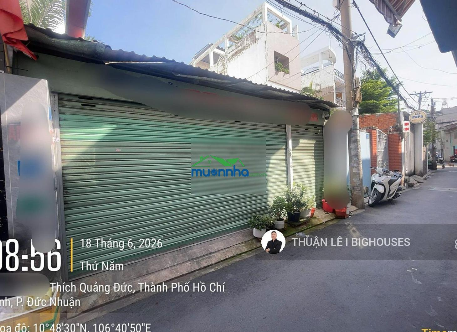 Bán nhà (6,3m x28m) hẻm xe hơi đường thích quảng đức, phú nhuận. nhà cấp 4 - tiện xây mới 5 tầng - 4