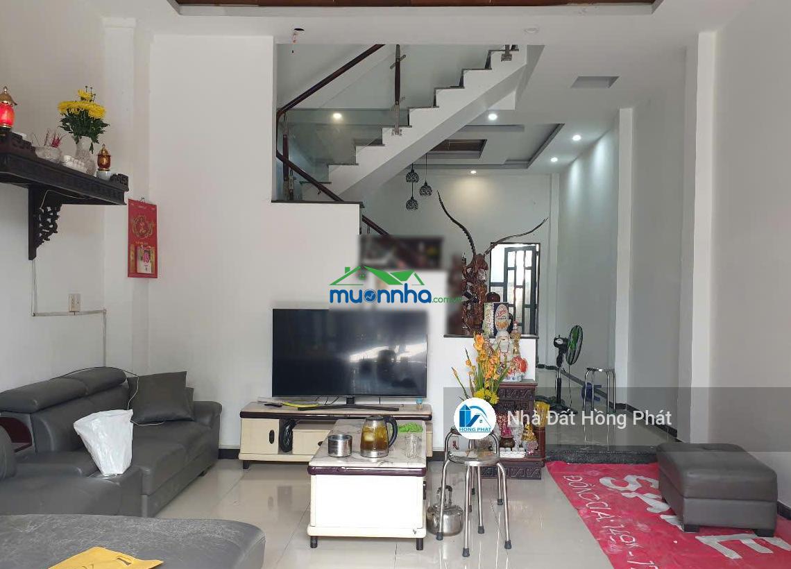 Nhà xinh dt 5m x 15m, xây full 2 lầu, đường 10m thông gần chợ đại hải hóc môn - 2