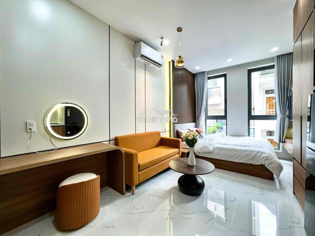 Studio rộng 40m2 mới 100% full nội thất ngay cầu ba/2 - 2