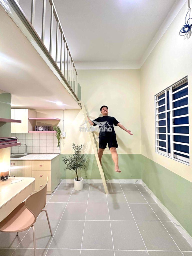 Cho thuê phòng trọ có gác huỳnh tấn phát nhà mới màu hiện đại