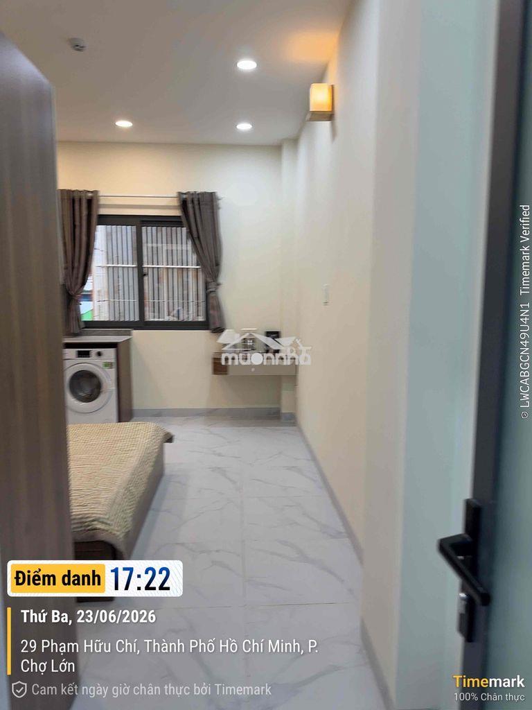 Căn hộ studio q3 mới 100% - full nội thất, máy giặt riêng gần quận 1