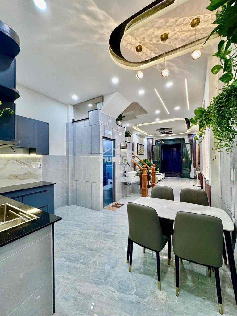 Bán nhà mới đường hoà bình đối diện đầm sen quận 11 chủ tặng full nt - 4