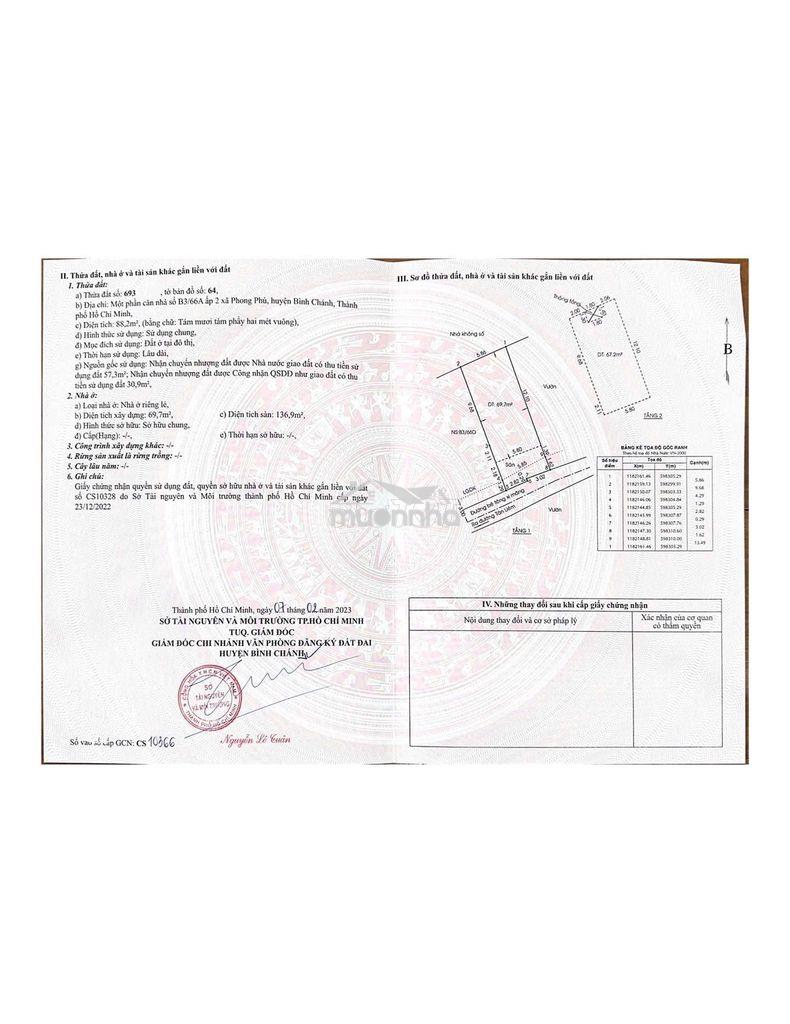 Nhà 1 trệt 1 lầu sổ hồng riêng ngay chợ phú lạc