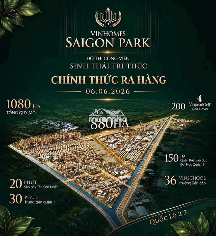 Đại đô thị bật nhất tây bắc vinhomes saigon park