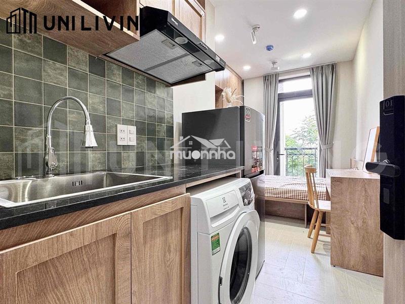 Studio ban công full nội thất ngay vlu phù hợp những bạn ở 1-2 người