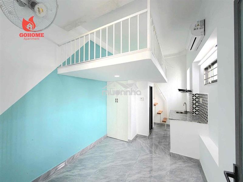 Căn hộ có gác full nội thất máy giặt riêng cửa sổ trời ban công thoáng