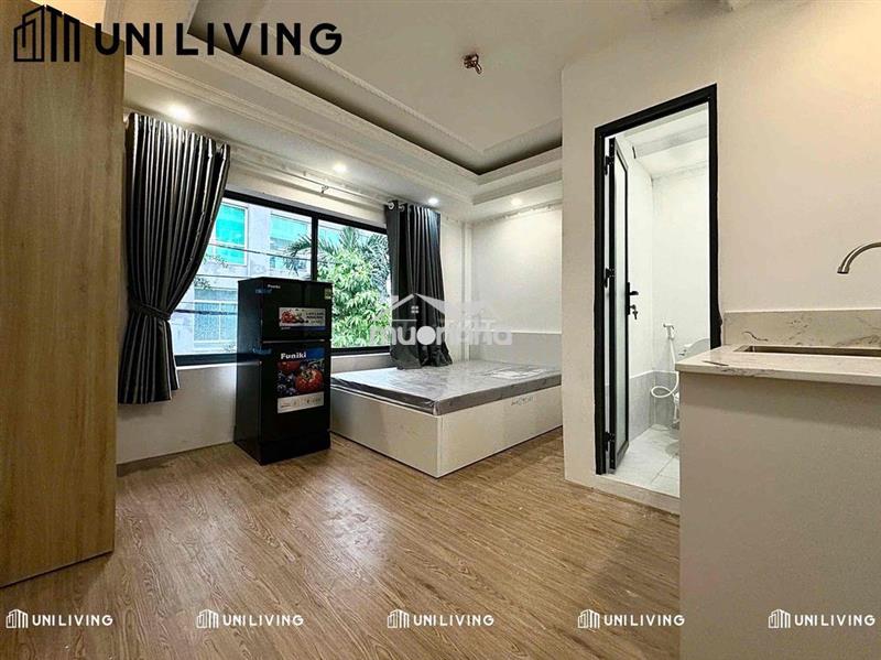 Phòng studio ban công, cửa sổ trời ngay uth bình thạnh có sẵn nội thất