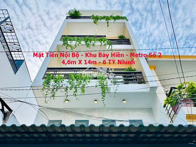 Nhà mt nội bộ 4,6mx14m gần metro số 2, trường chinh, giá 6 tỷ nhỉnh