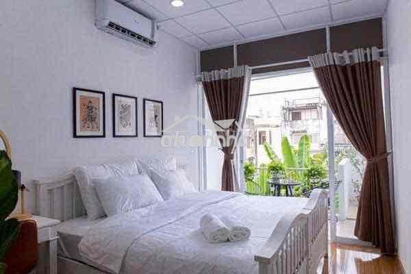Cho thuê căn hộ 1pn có ban công - đường trần quanh diệu, q3 gần bờ kè