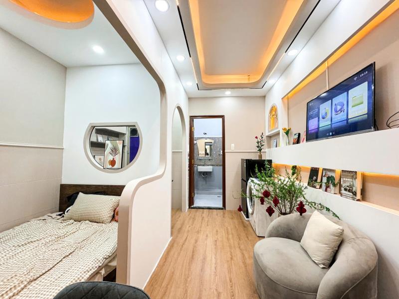 Cho thuê căn hộ 1 phòng ngủ nguyễn đình chiểu – máy giặt riêng – gần quận 1, không gian sống tiện  - 4