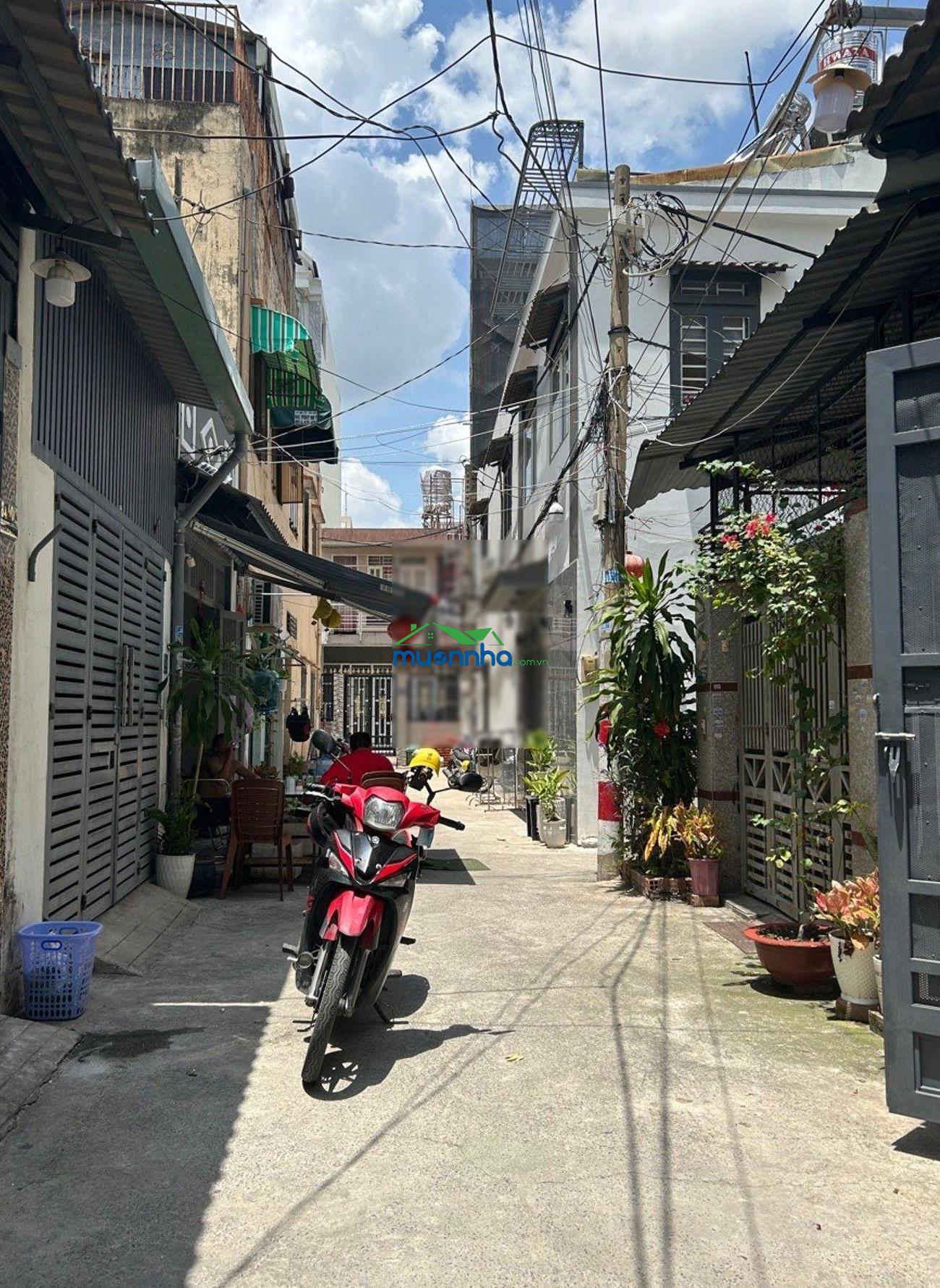 Nhà tân sơn bùi quang là nhỉnh 5 tỷ tl..- 51m2, 4 x14m, 2tầng, 2pn, hẻm xe 7 chỗ thông p,an hội