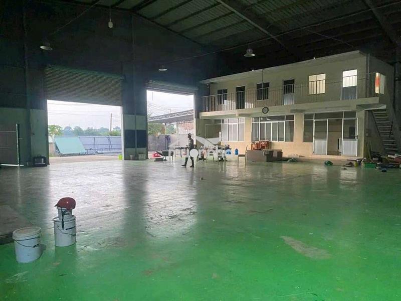 Cho thuê kho xưởng 2450m2.nền epoxy.pccc vách tường.tân khánh,tân uyên