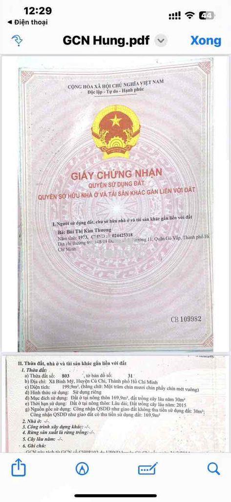 Bán nhà xưởng 10*20= 200m2 ( tổng sử dụng 400m)