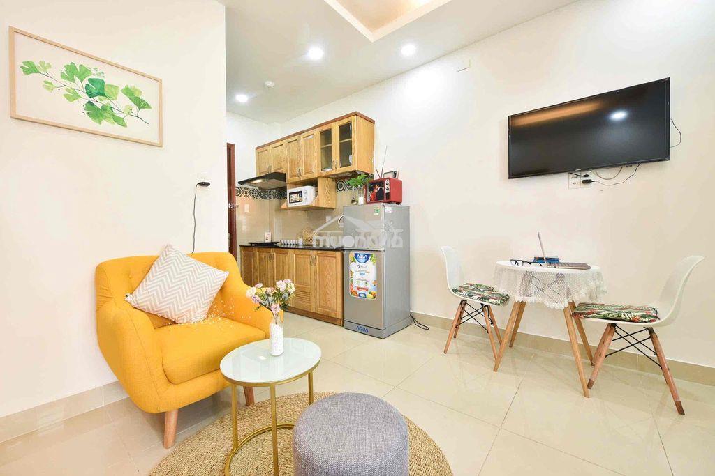 Căn hộ 1pn ban công full nội thất có máy giặt riêng ngay cầu ông lãnh - 2