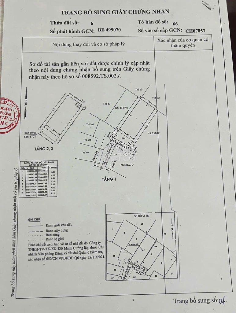 Gửi phí môi giới 70tr bán nhà hẻm 628 hậu giang , p12 , q6, vị trí - 3