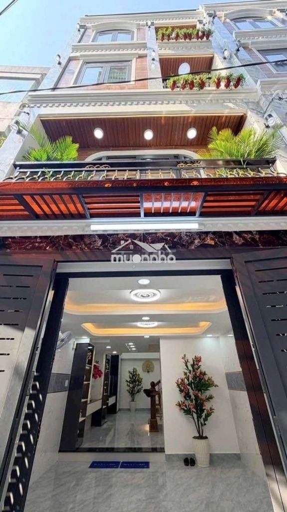 Hơn 6 tỷ,nhà quang trung, 5 tầng, hẻm lớn, oto đỗ cổng, 4x12m,nội nhập