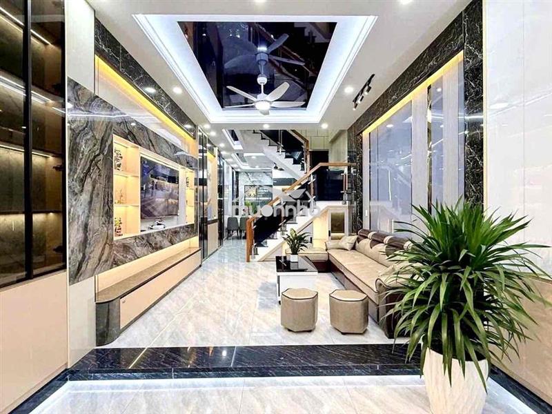 Nhà 2 lầu 1 trệt bình chuẩn,thuận an,có sẵn nội thất, nhà mới,đường 7m