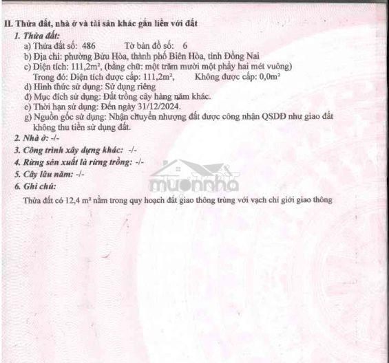 Đất mặt tiền nguyễn thị tồn , bửu hoà, bh, dn - 2