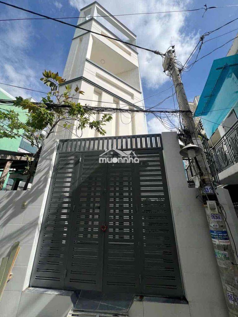 Nhà lầu 4 tầng hẻm 4m lưu hữu phước p15