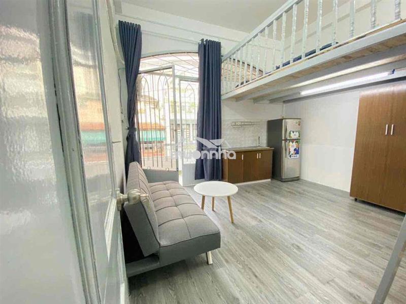Cho thuê căn duplex ban công, full nội thất