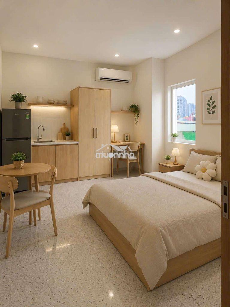 Cho thuê phòng ban công studio full nội thất