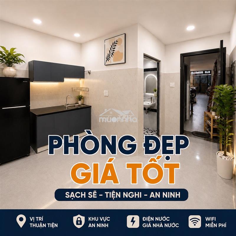 Phòng 17 m2 ng xí pv đồng nt cơ bản gần vl, đhcn an ninh kg chung chủ