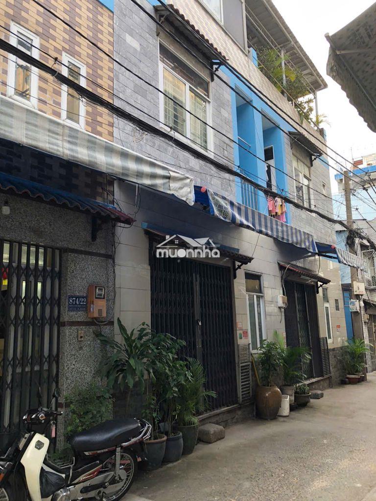 Cho thuê nhà 1 trệt 1 lầu hẻm xe hơi