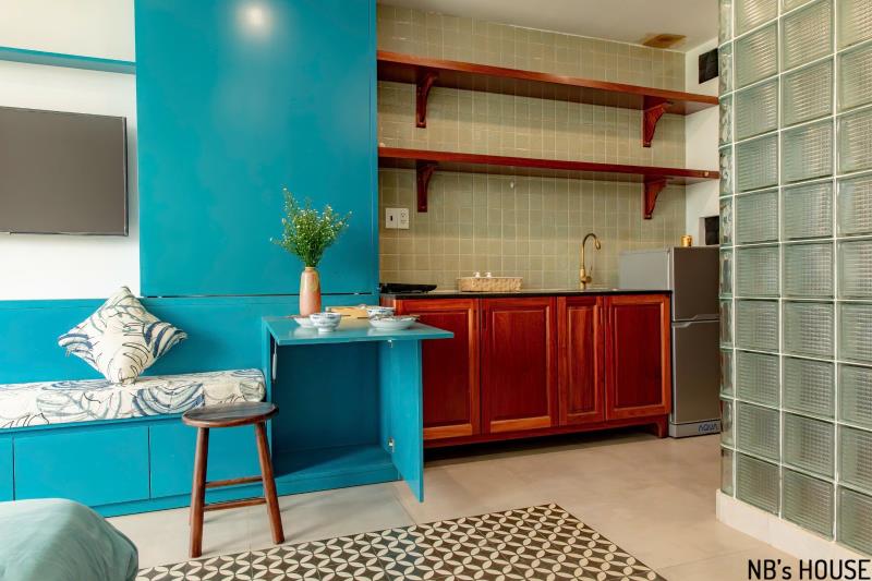 Cho thuê 1pn vibe vintage, nội thất cao cấp ngay ung văn khiêm, nguyễn gia trí, gần khu đại học hàng xanh - 4
