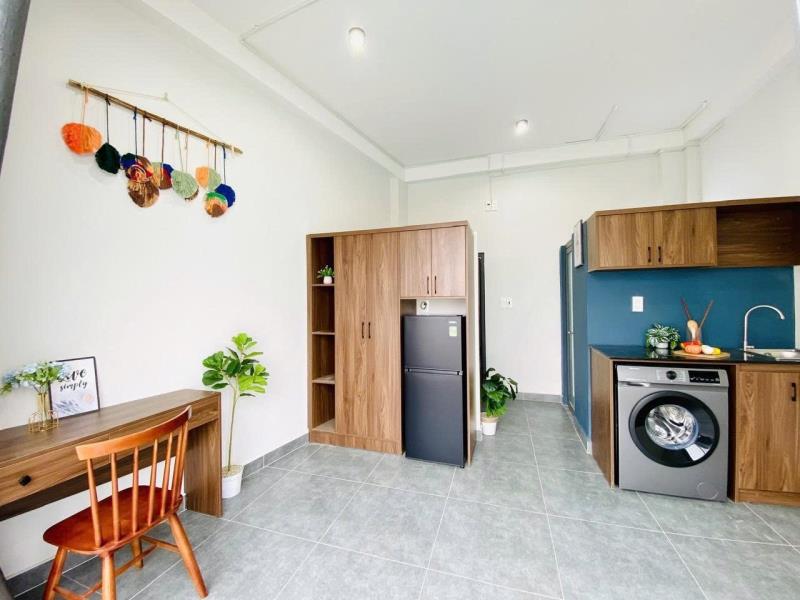 Căn hộ mini, full nội thất, ban công, tách bếp, ở được 2-3 người đường gò dầu, gần đại học công thương, đại học văn hiến,aeon tân phú. - 2