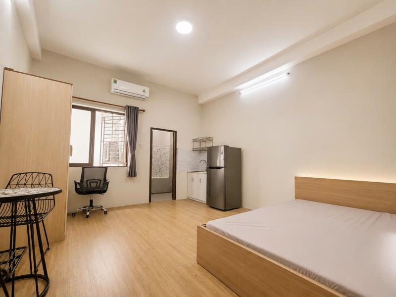 Studio full nội thất - cửa sổ lớn - ngay cổng học viện cán bộ - thuận tiện di chuyển các quận trung tâm chỉ từ 10p - 4