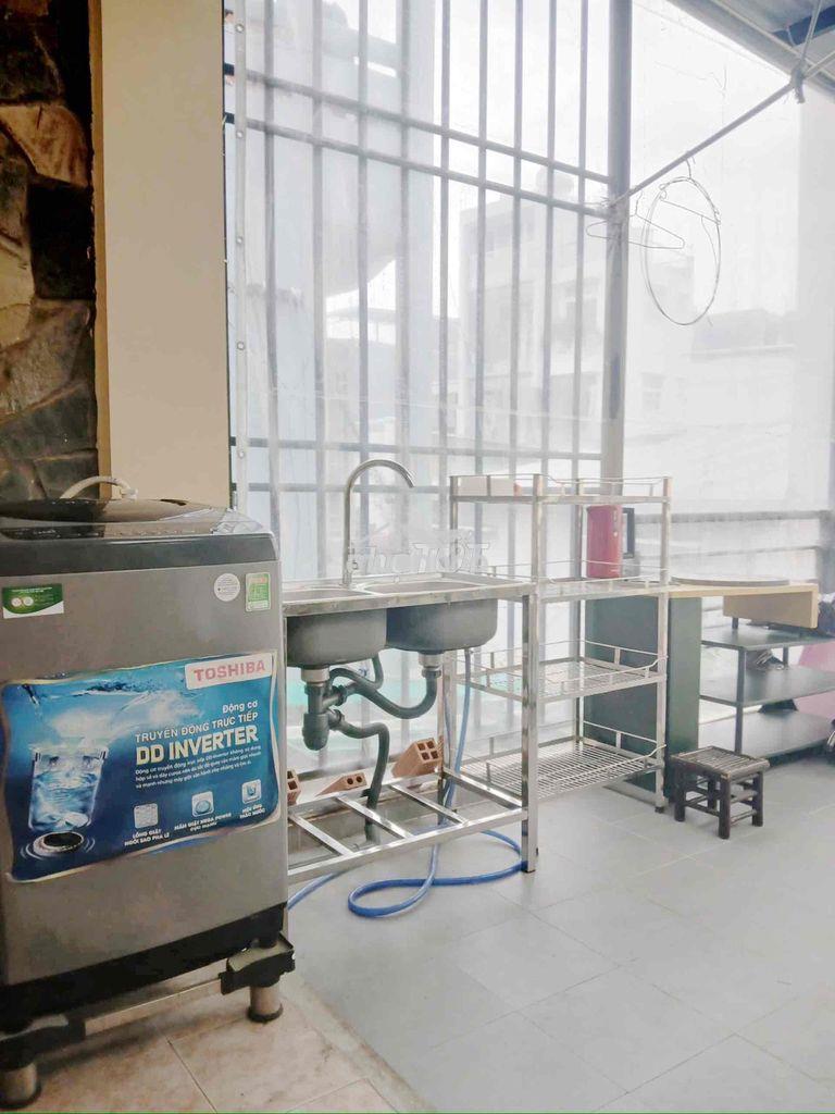 Phòng trọ ngay giang p1 lầu 1 lối đi riêng đầy đủ nội thất - 2